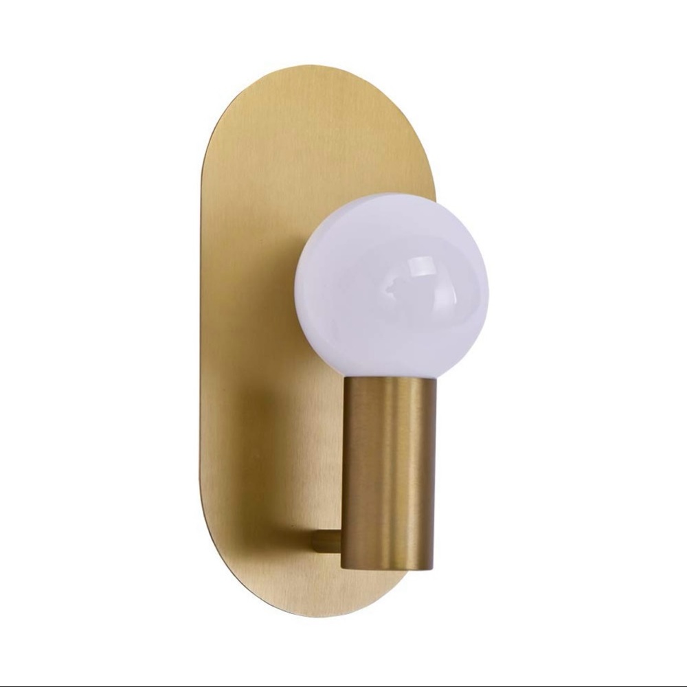 YEEZEMA Modern Wall Sconce Mid-Century Light Fixtures Gold, Set of 2, NEW